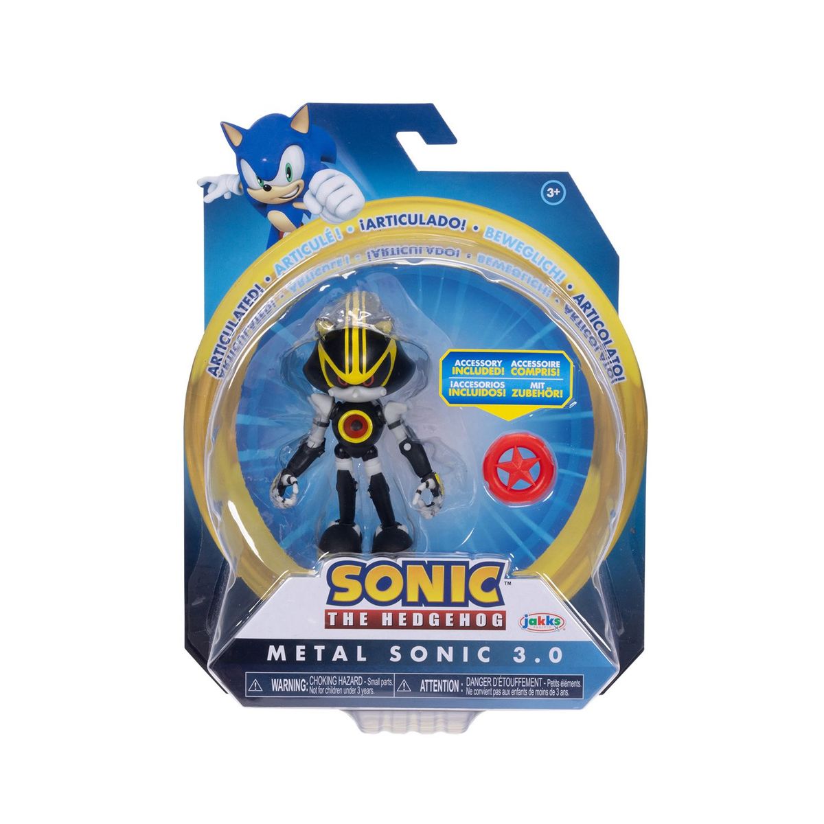  - Figura de juguete articulado Metal Sonic,  para mayores de 3 años