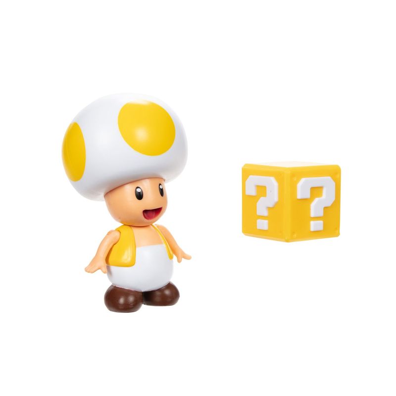 NINTENDO - Figura de Juguete articulado Toad amarillo , para mayores de 3 años