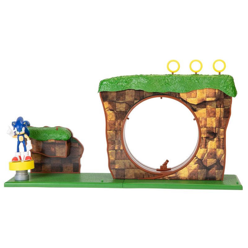  - Set de juego Sonic zona de la colina verde accesorios incluidos, para mayores de 3 años