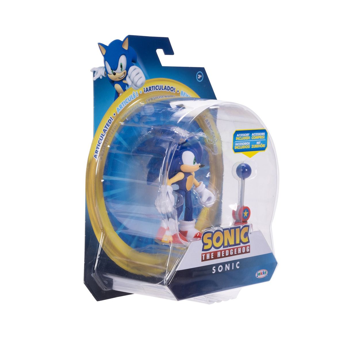  - Figura de juguete articulado Sonic azul,  para mayores de 3 años