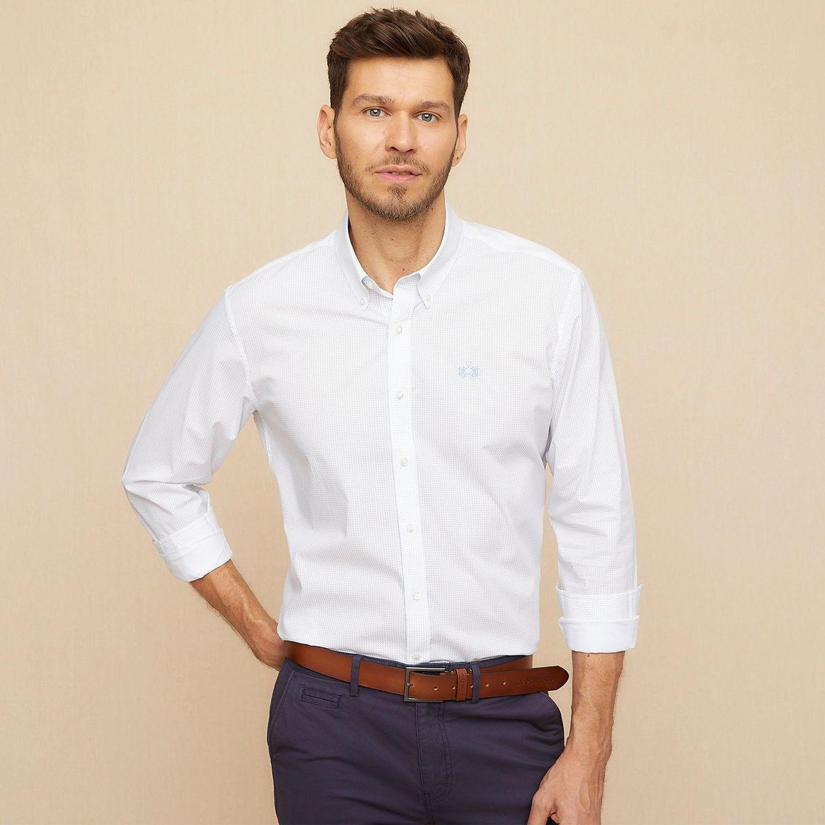 LA MARTINA - Camisa Hombre Manga larga  de Algodón La Martina