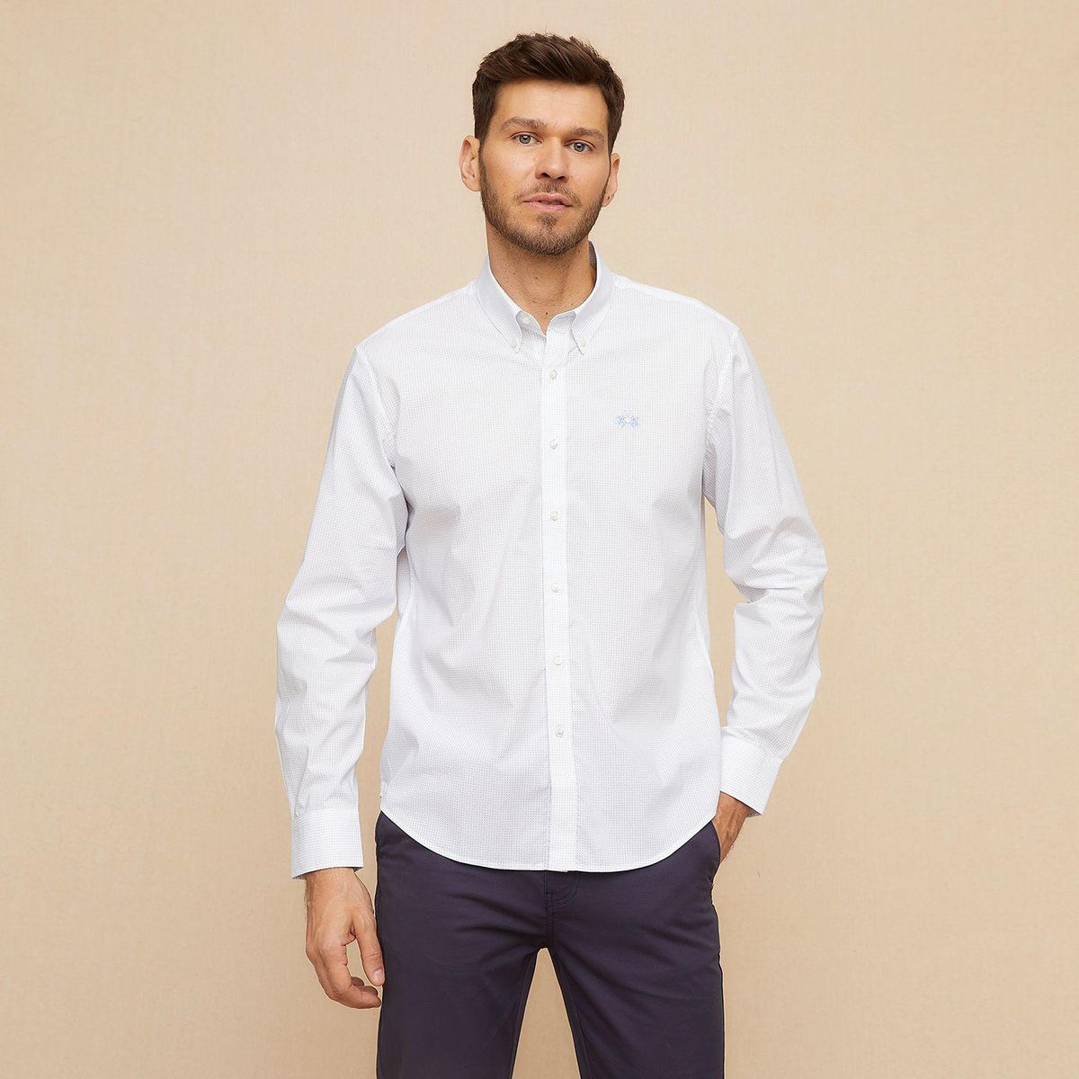 LA MARTINA - Camisa Hombre Manga larga  de Algodón La Martina