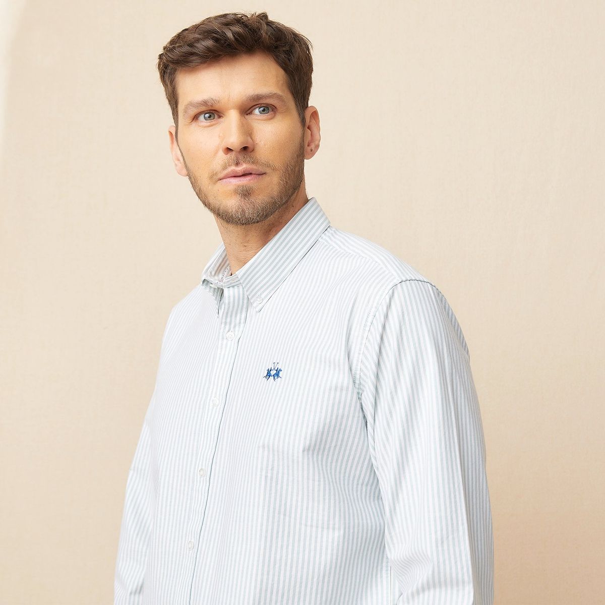 LA MARTINA - Camisa Hombre Manga larga Regular Algodón La Martina