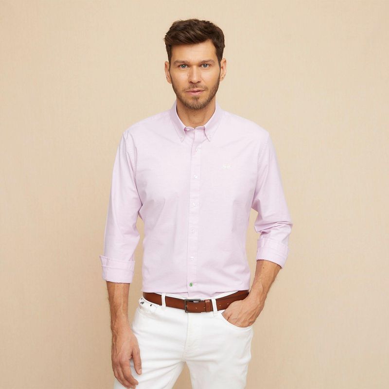 LA MARTINA - Camisa Hombre Manga larga de Algodón La Martina