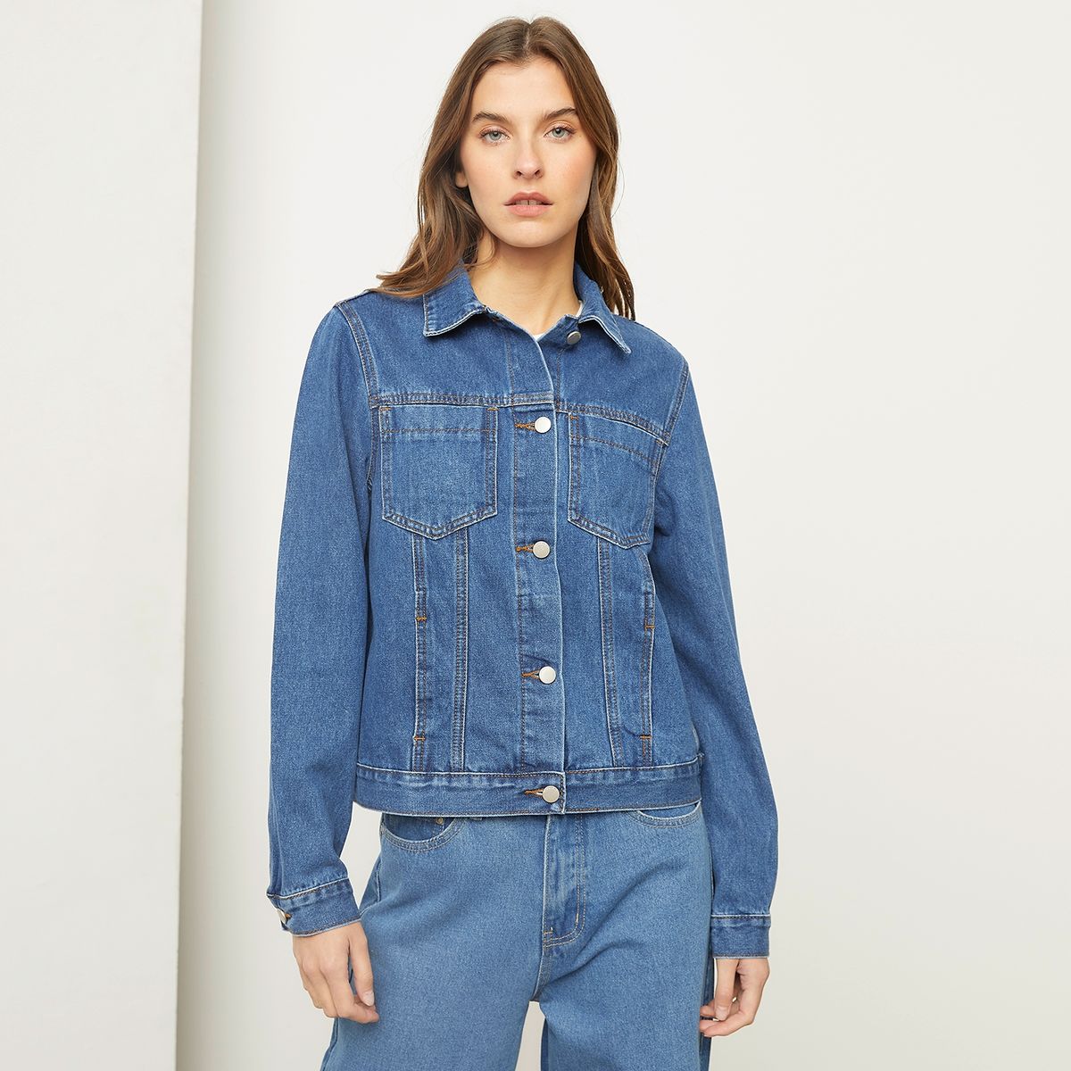 BASEMENT - Chaqueta de jean para Mujer de Algodón Basement