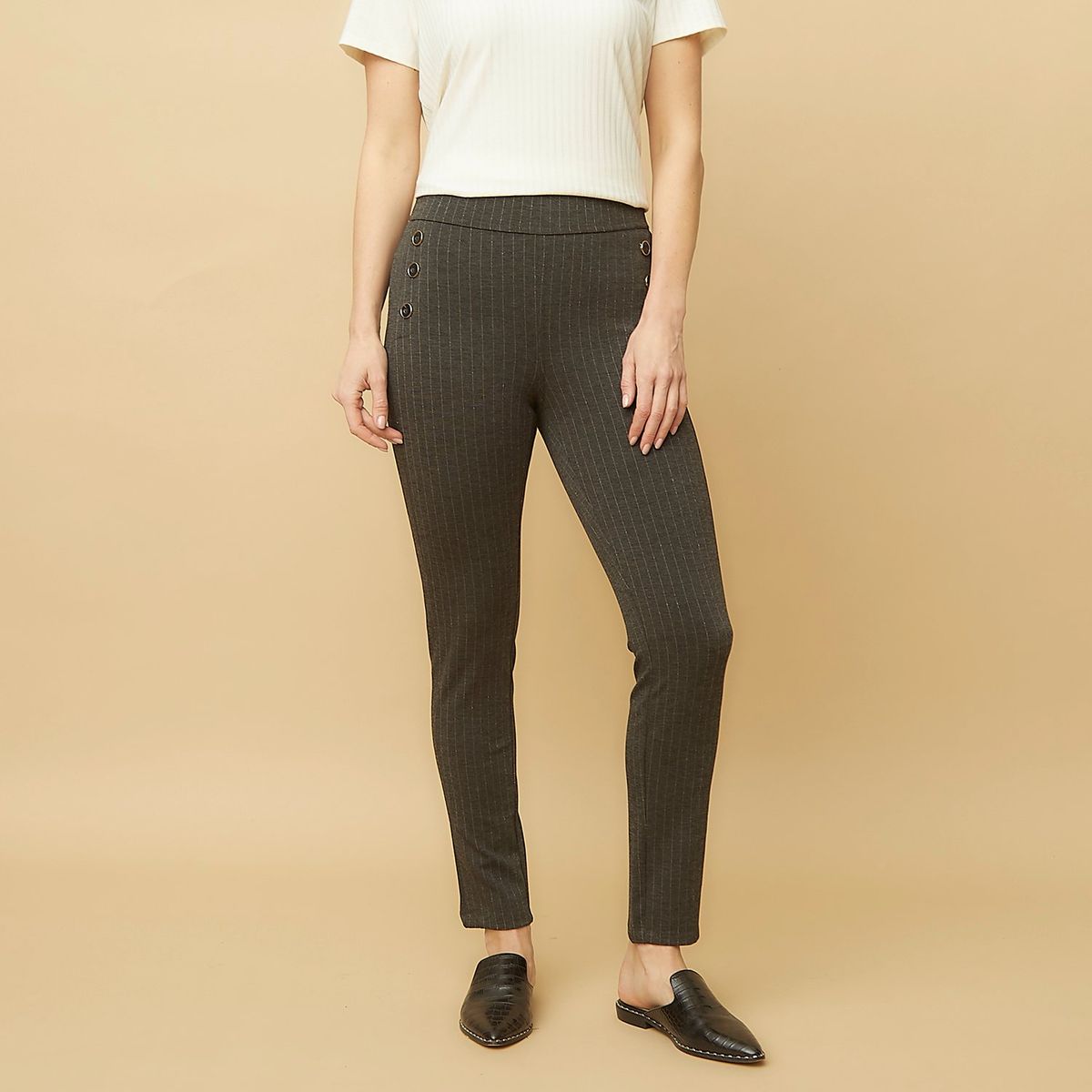 SOUTHLAND - Pantalón Skinny Mujer Tiro alto Southland