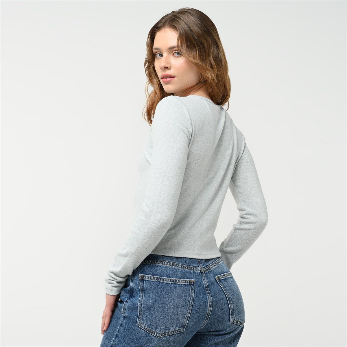 SYBILLA - Saco Mujer con Cut out Crop Sybilla