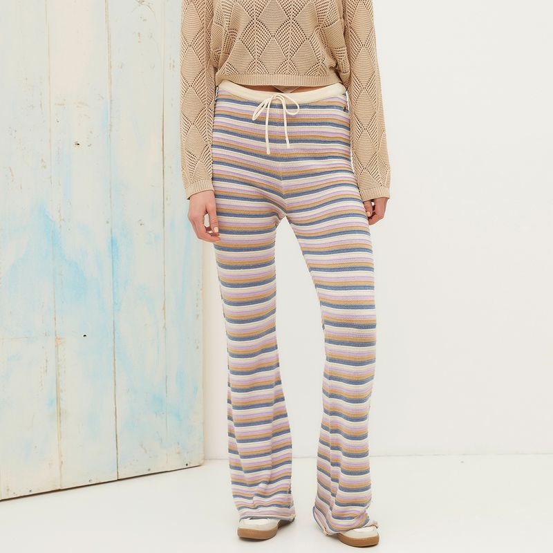 DOO AUSTRALIA - Pantalón Flare Mujer Tiro alto Tejido Doo Australia