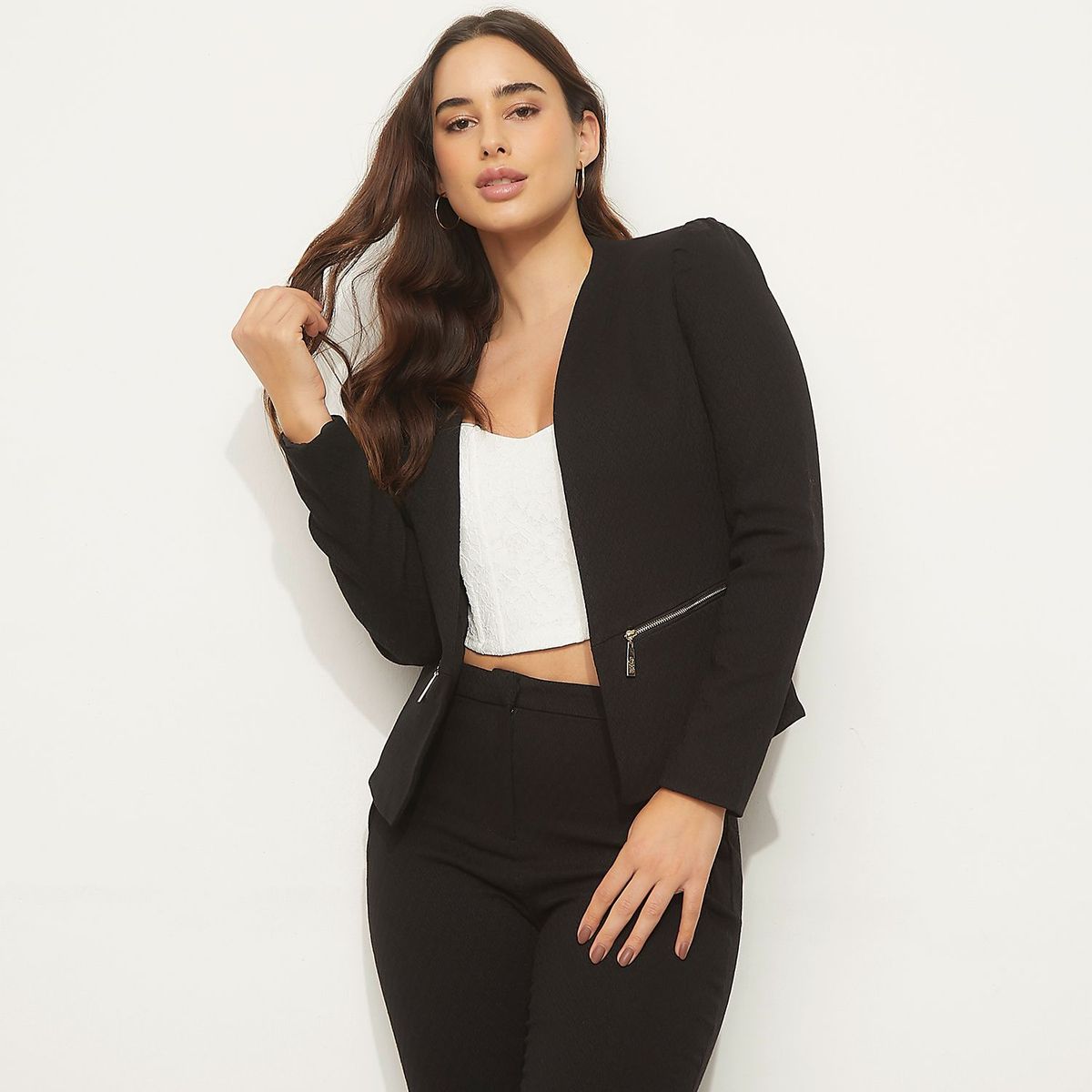 MOSSIMO - Blazer Mujer Ajustado Mossimo