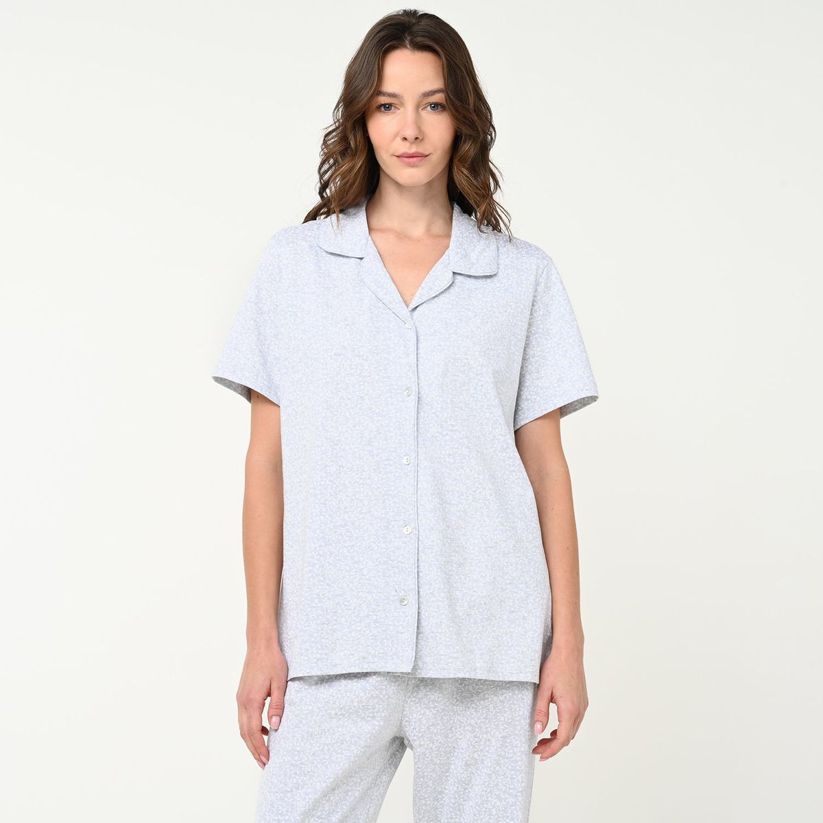 SOUTHLAND - Conjunto pijama mujer pantalón largo y manga corta Southland