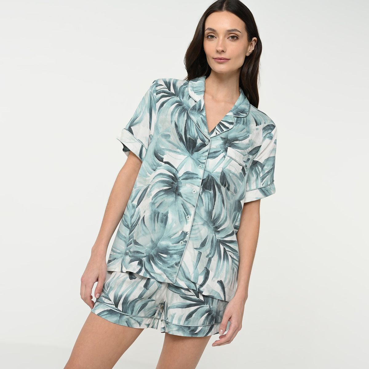 BLU - Conjunto pijama mujer short y manga corta BLU