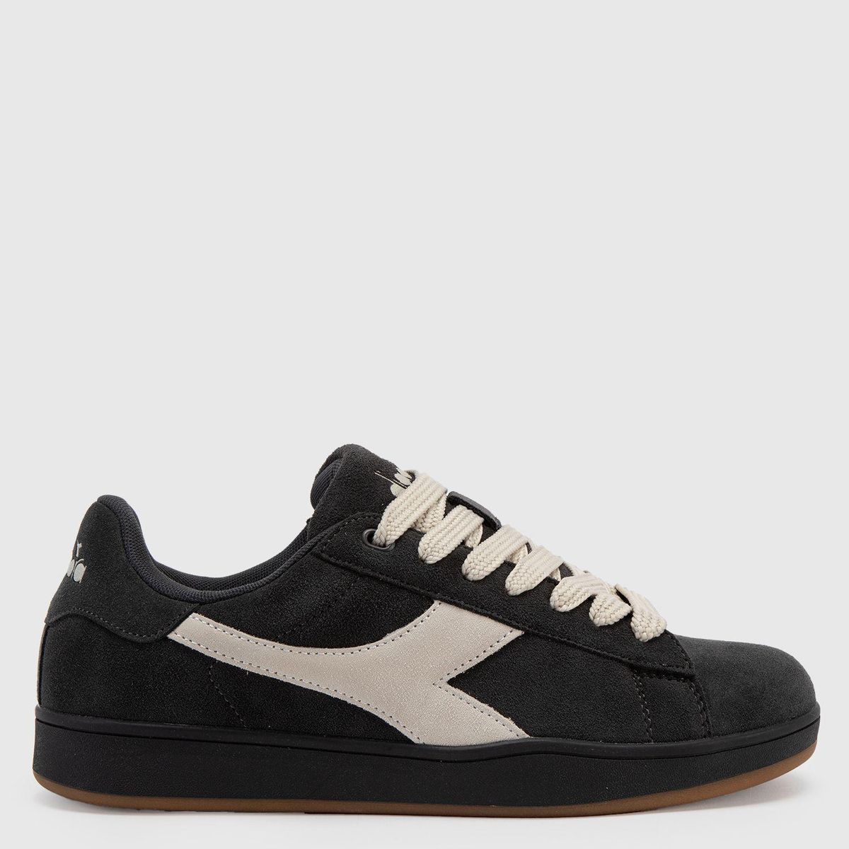 DIADORA - Tenis Diadora Hombre Moda Court Xl Negros Horma Justa 