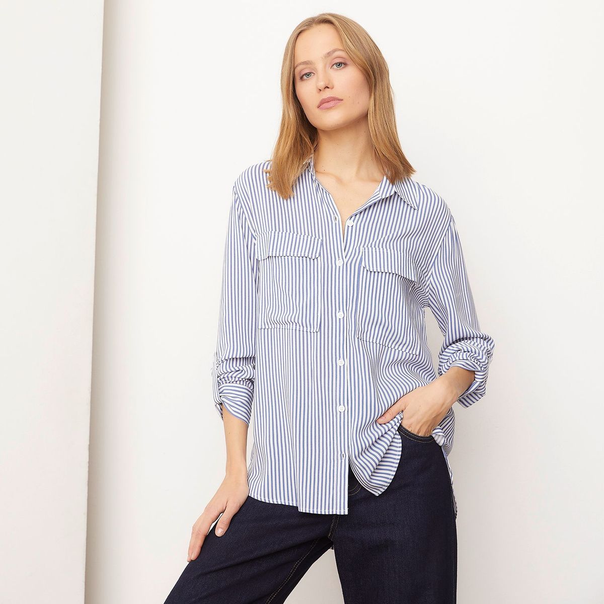 BASEMENT - Camisa Mujer Manga larga Basement