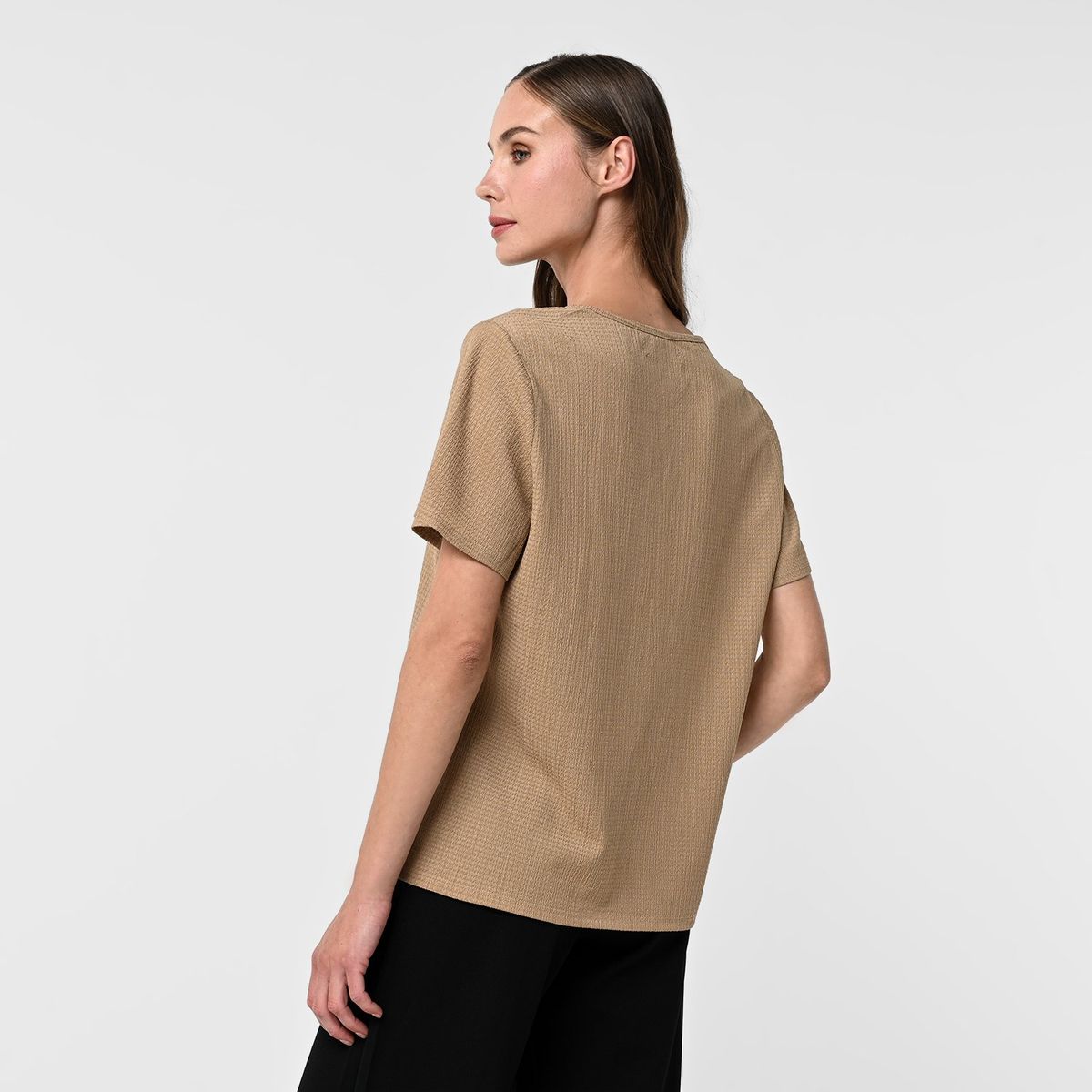 SOUTHLAND - Camiseta para Mujer Cut out Manga corta Southland