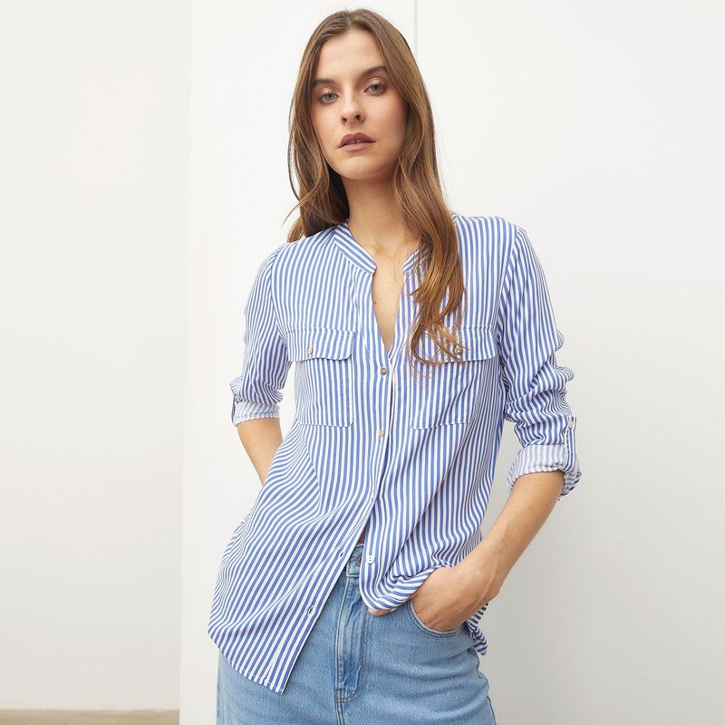 BASEMENT - Blusa Mujer Manga larga Basement