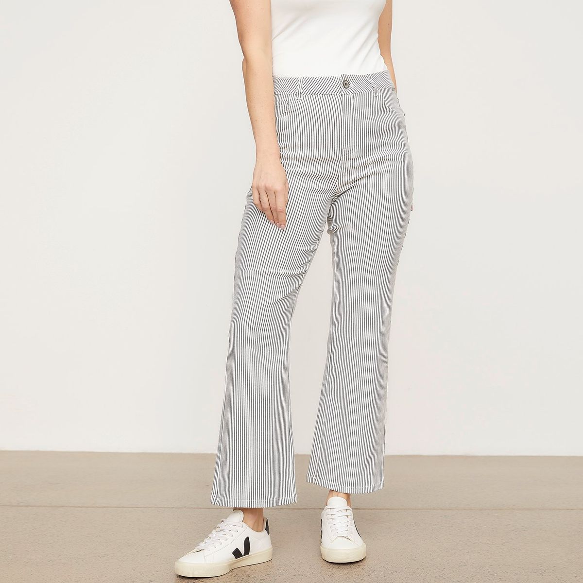 NEWPORT - Pantalón Recto Mujer Tiro alto Newport