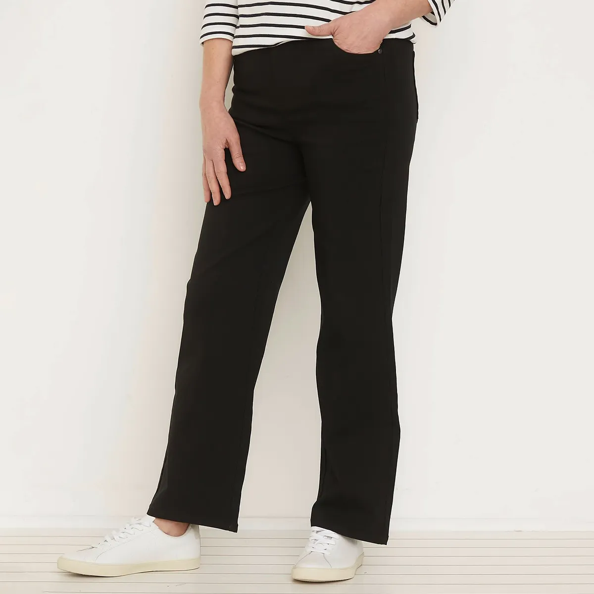 NEWPORT - Pantalón Recto Mujer Tiro alto Newport