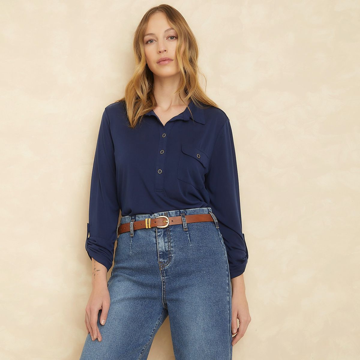 APOLOGY - Camiseta polo para Mujer Manga larga Apology