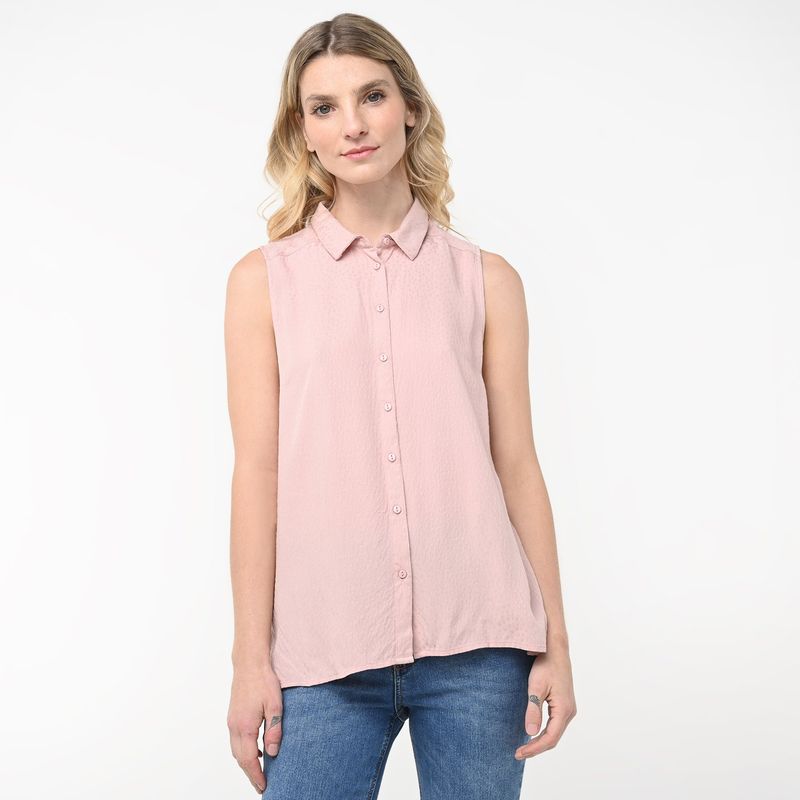 UNIVERSITY CLUB - Blusa Mujer con Estampado Sin mangas University Club