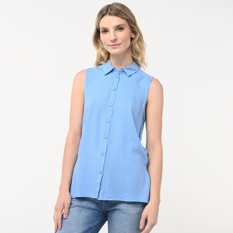 UNIVERSITY CLUB - Blusa Mujer con Estampado Sin mangas University Club
