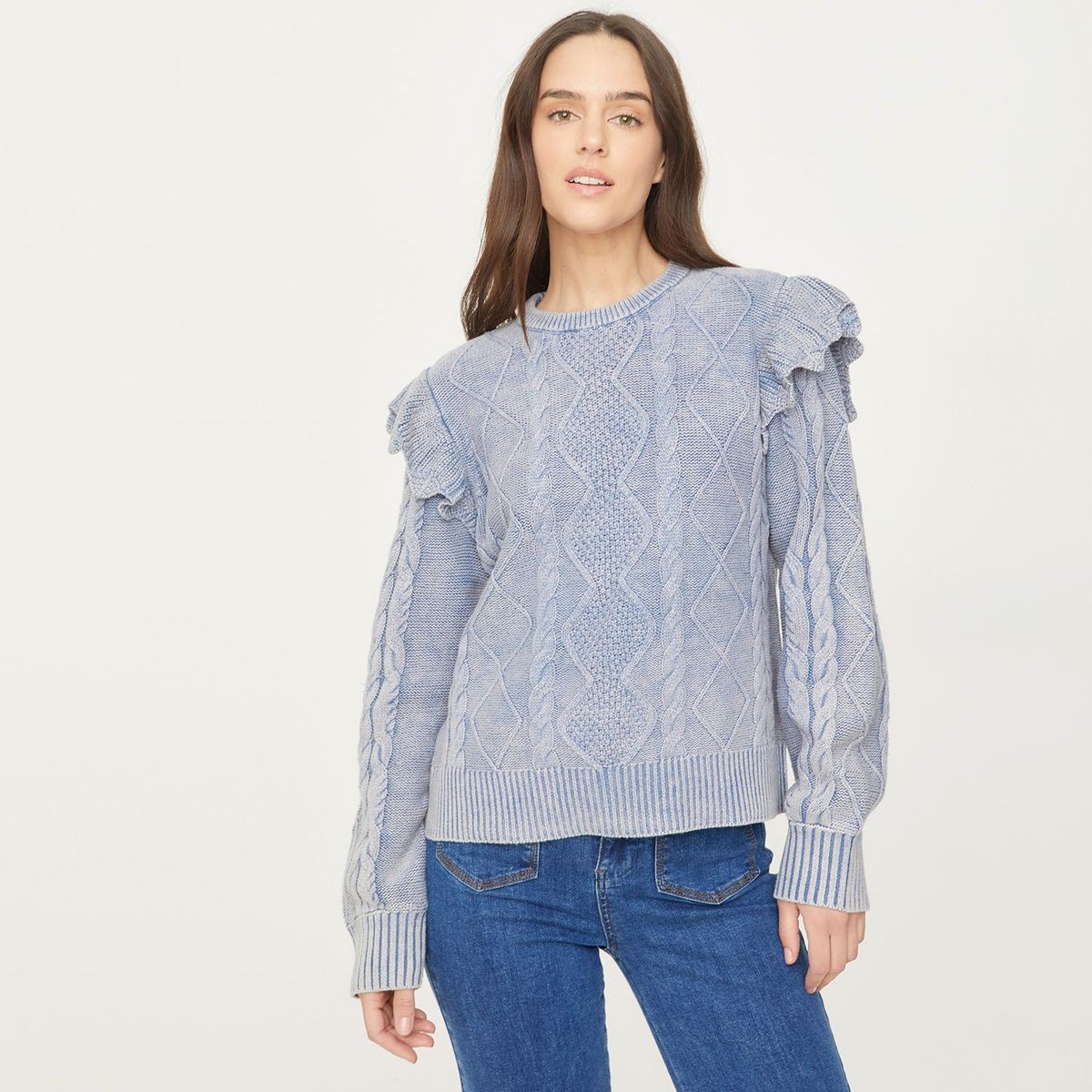 UNIVERSITY CLUB - Saco para Mujer Trenzado de Algodón University Club