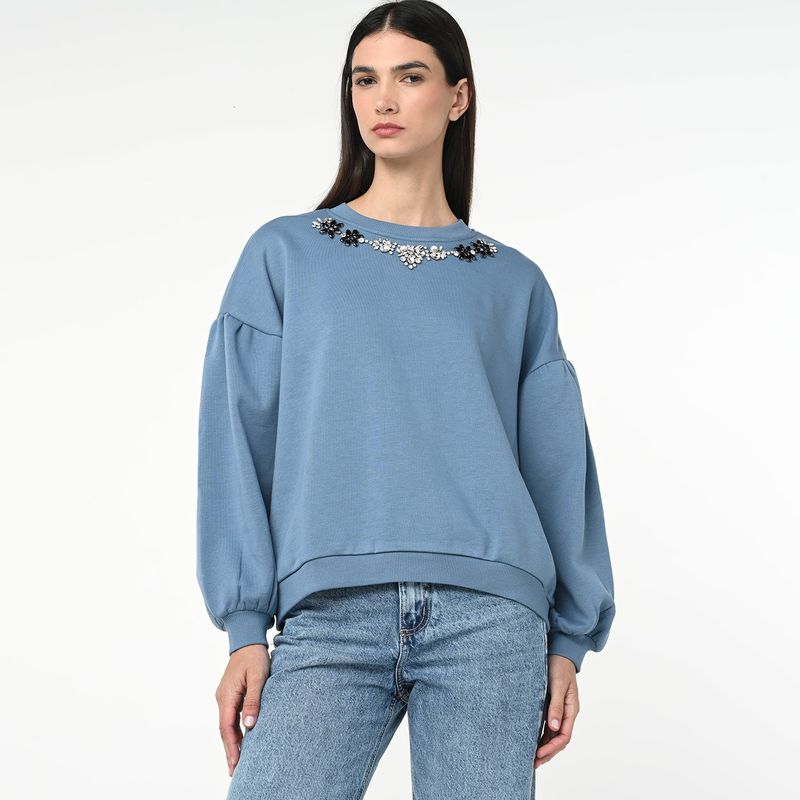 BASEMENT - Saco para Mujer de Rayas de Algodón Basement