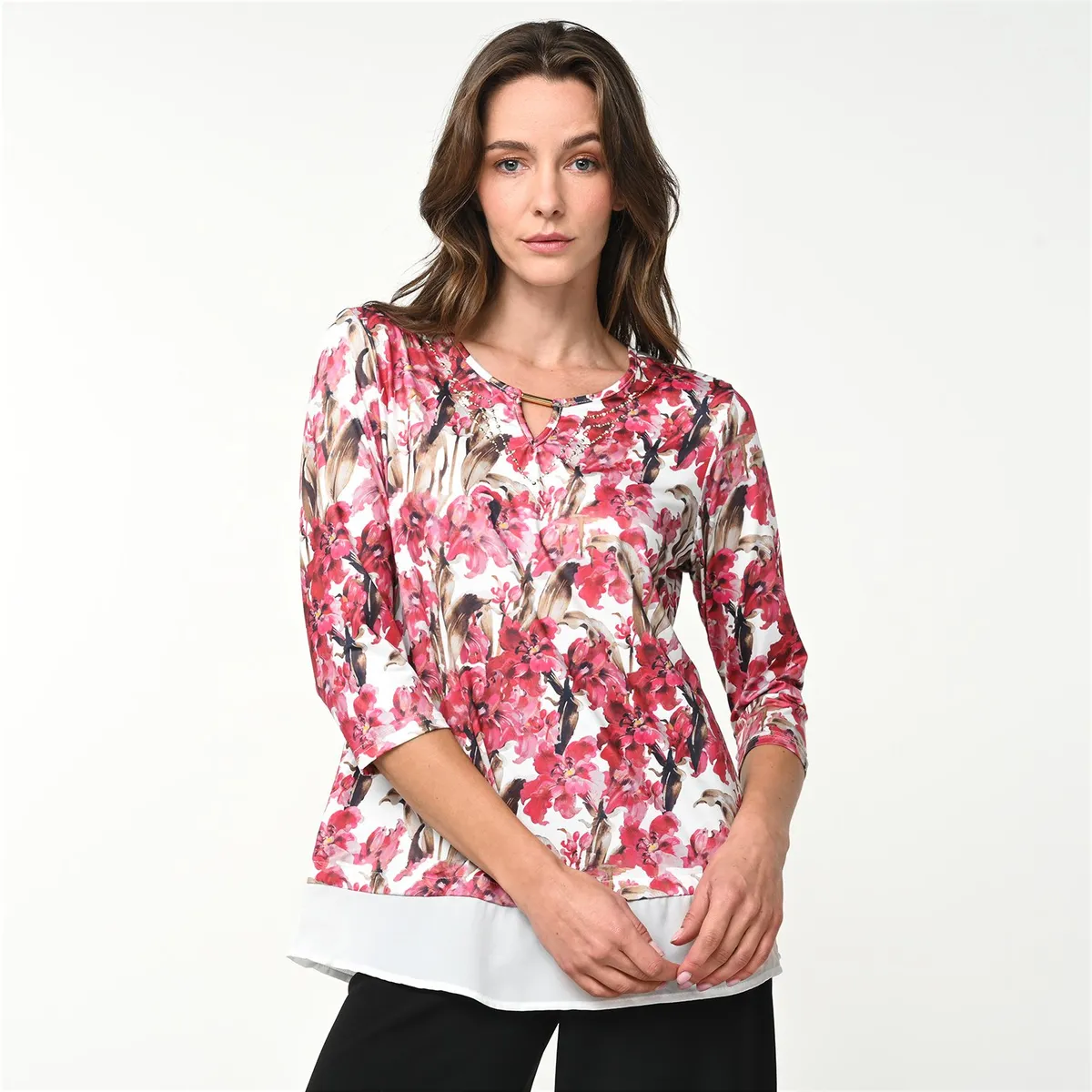 SOUTHLAND - Blusa Mujer con Estampado Manga 3/4 Southland