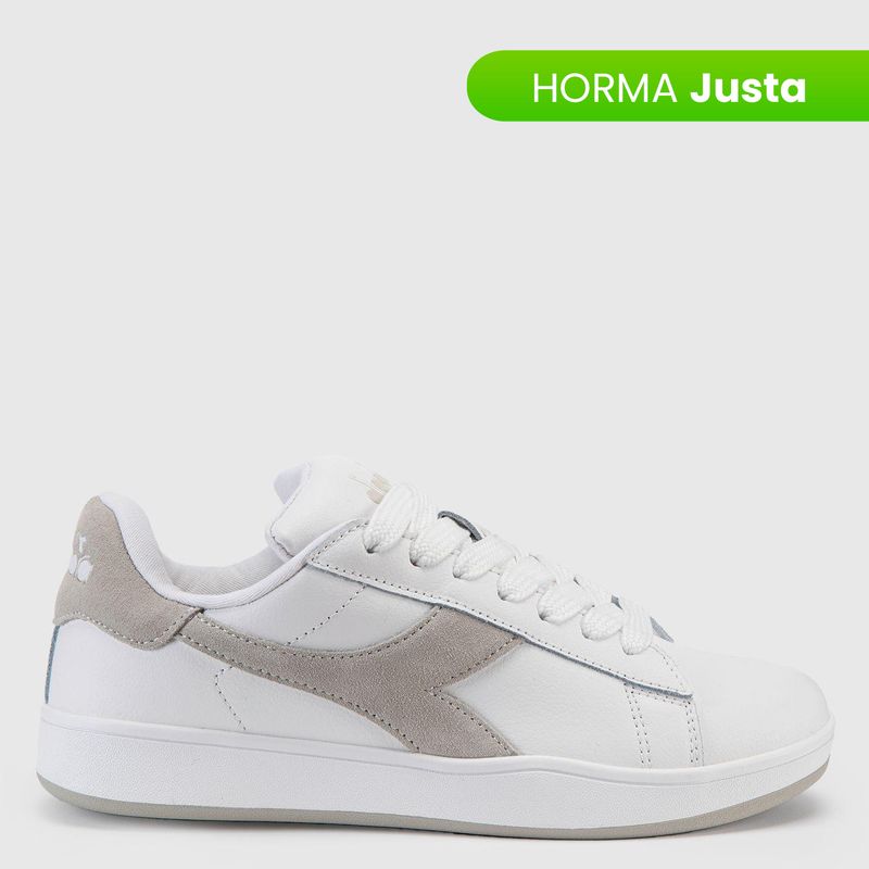 DIADORA - Tenis Diadora Mujer Moda Court Xl Blancos Horma Justa 
