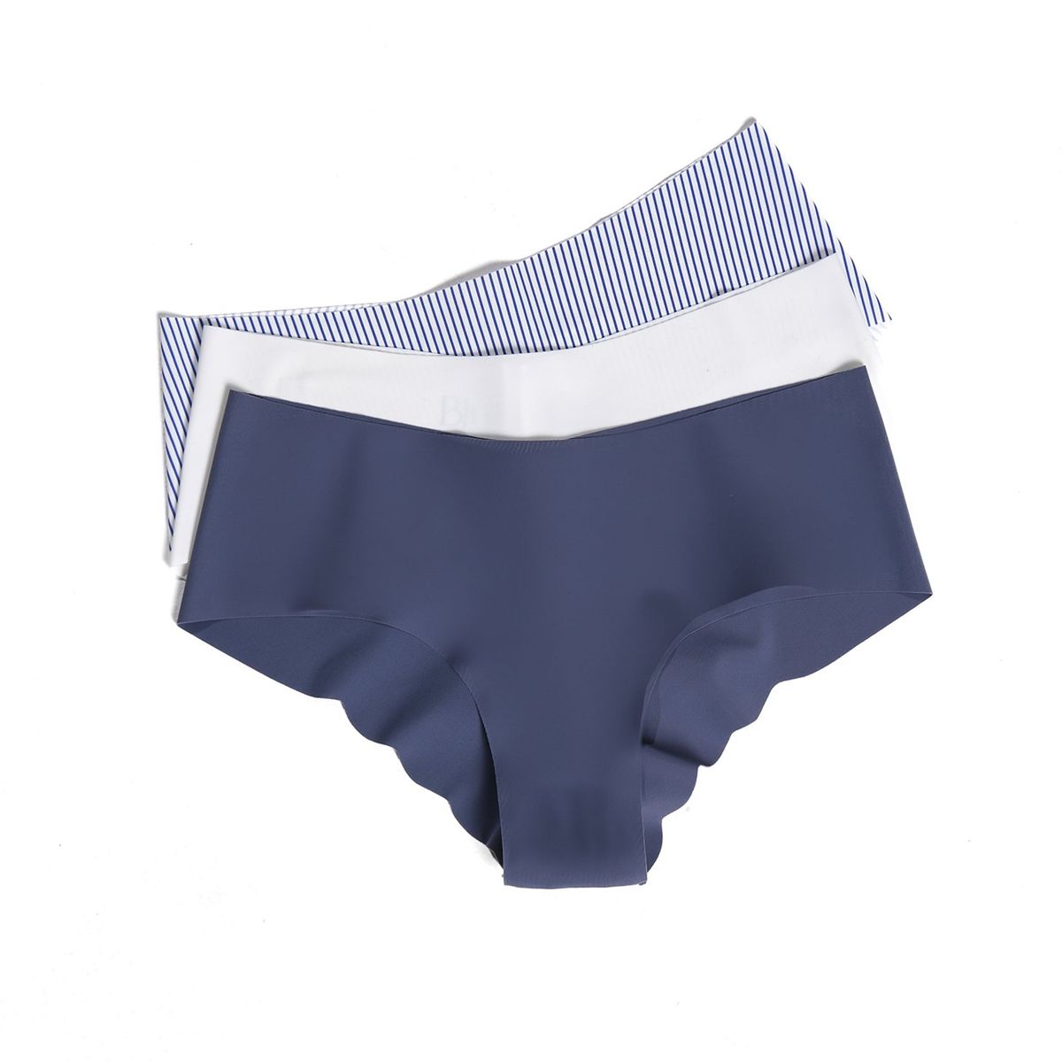 BLU - Calzón bikini Pack de 3 Invisible Mujer Blu 
