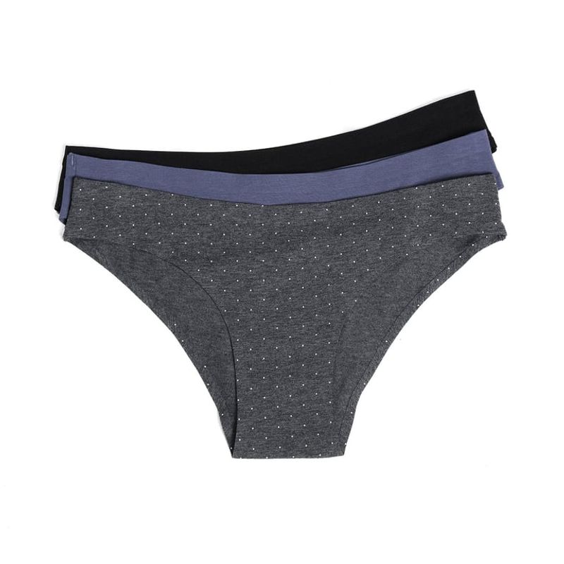 BLU - Hipsters Pack de 3 Mujer Blu 