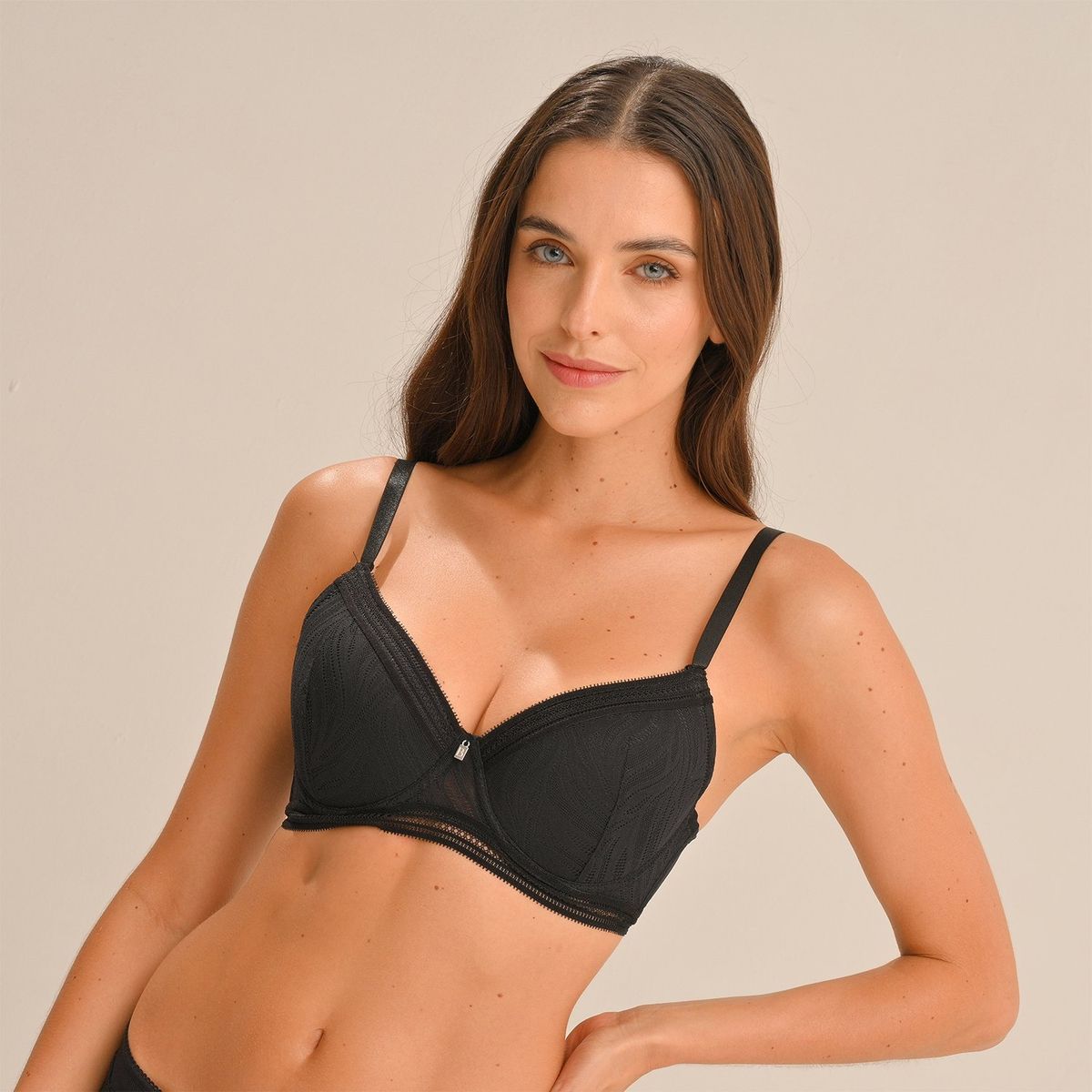 BLU - Brasier con encaje con copa con varilla BLU