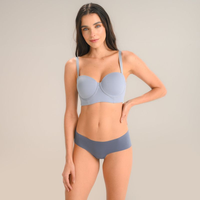 BLU - Brasier Strapless con realce con varilla BLU