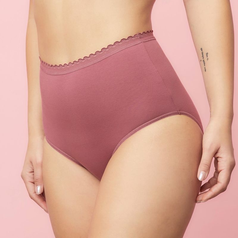 BLU - Calzón Control Pack de 2 de Algodón Mujer Blu 
