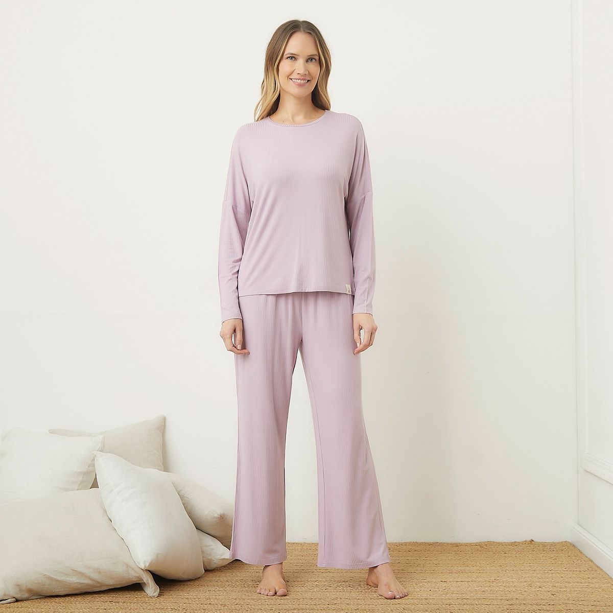 BENETTON - Conjunto pijama mujer pantalón y manga larga Benetton 