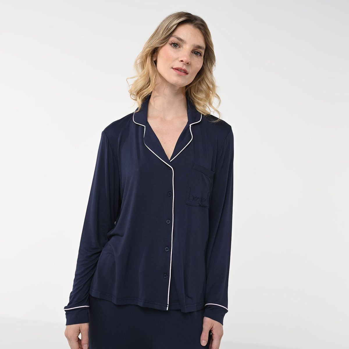 BENETTON - Conjunto pijama mujer pantalón y manga larga Benetton 