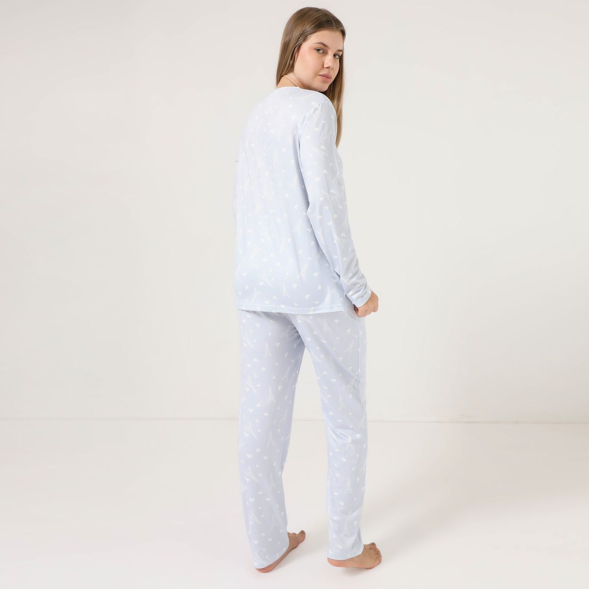 SYBILLA - Conjunto pijama mujer pantalón y manga larga Sybilla