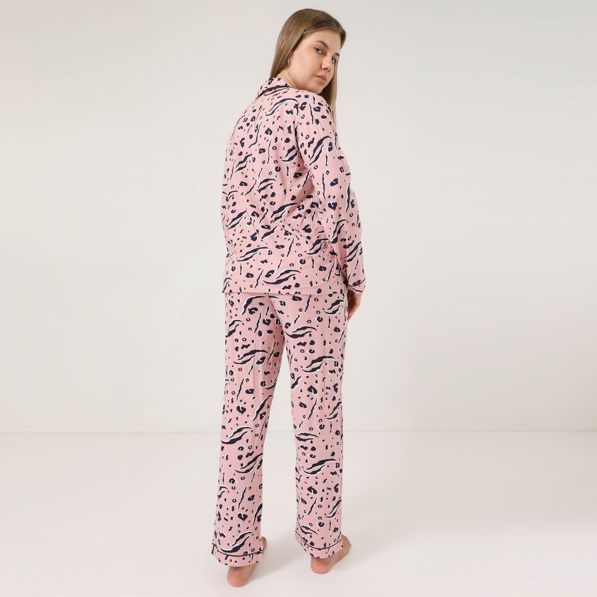 SYBILLA - Conjunto pijama mujer pantalón y manga larga Sybilla