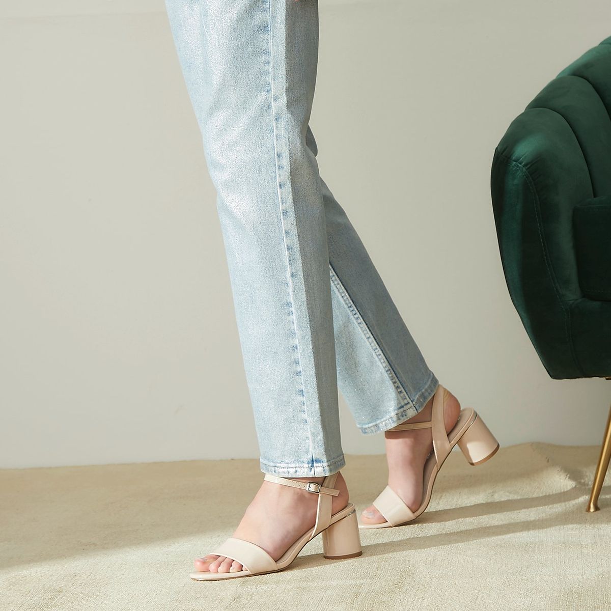 BASEMENT - Sandalias para Mujer con tacón Medio Colo4 Basement