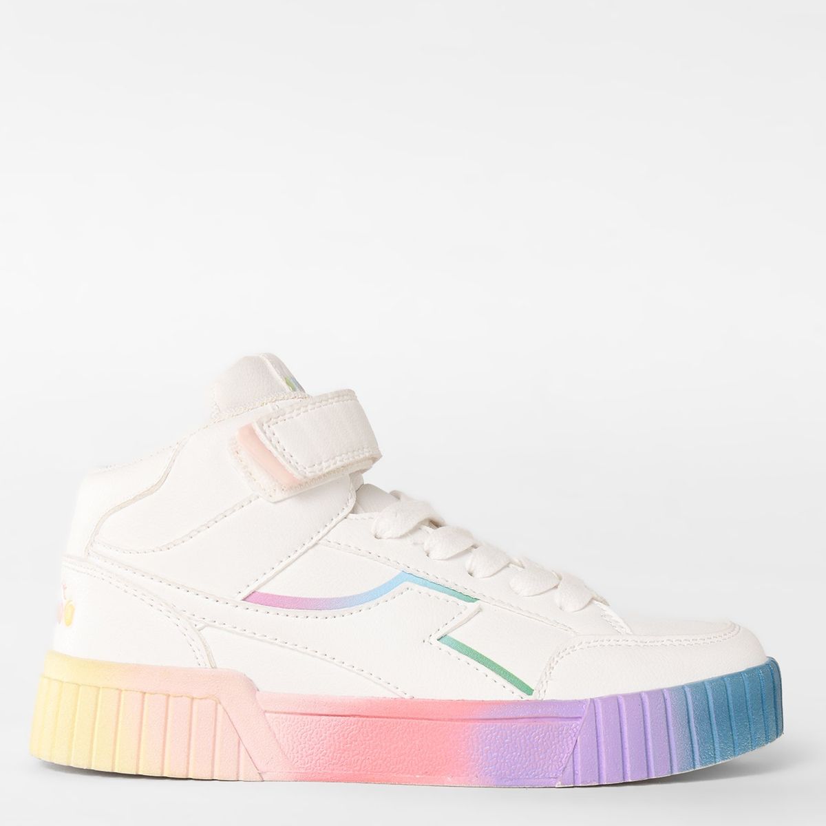 DIADORA - Tenis moda Diadora Girl Bampu H para Niña Blancos Horma Justa 