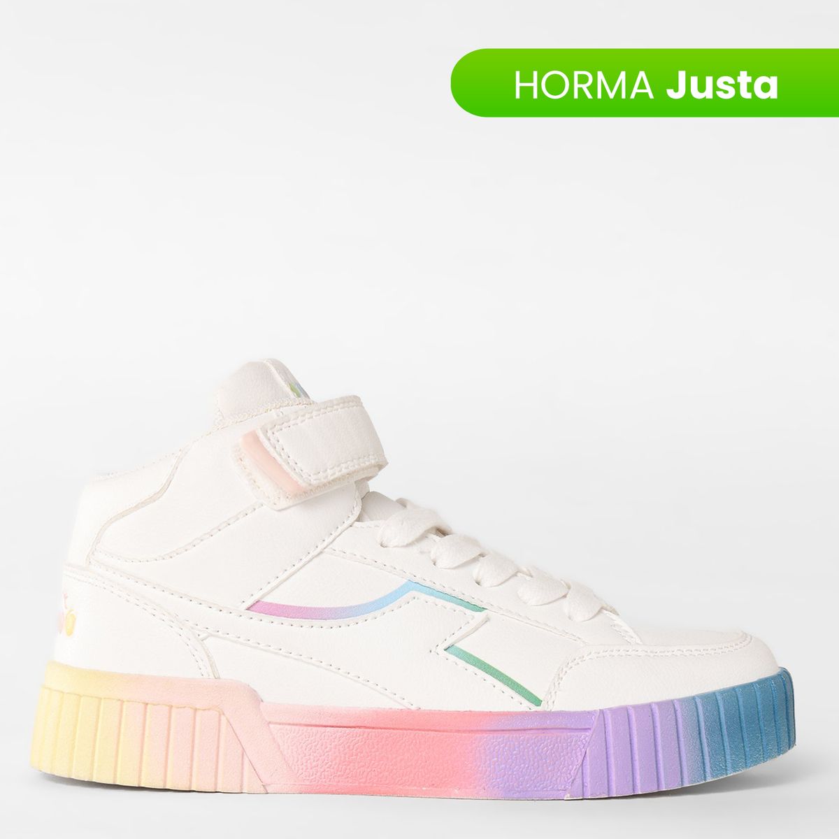DIADORA - Tenis moda Diadora Girl Bampu H para Niña Blancos Horma Justa 