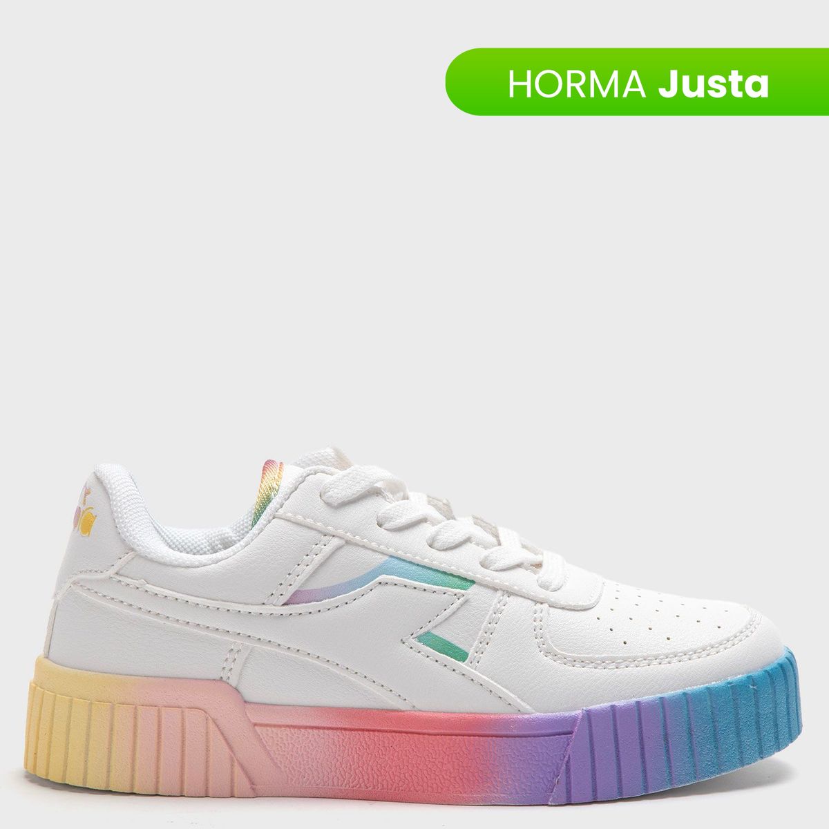 DIADORA - Tenis moda Diadora Girl Bampupara Niña Blancos Horma Justa 