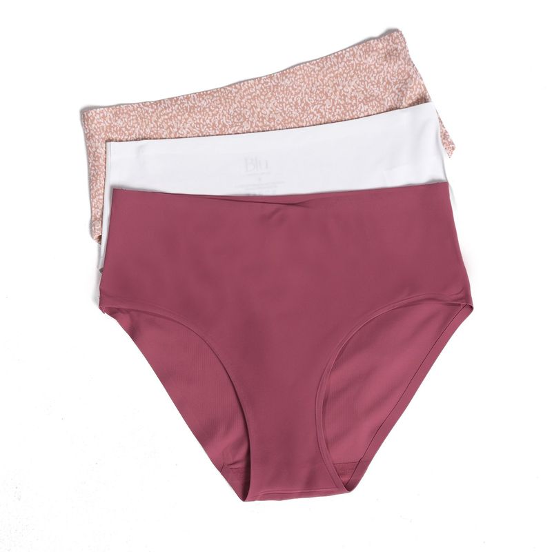 BLU - Calzón tiro alto Pack de 3 Invisible Mujer Blu 