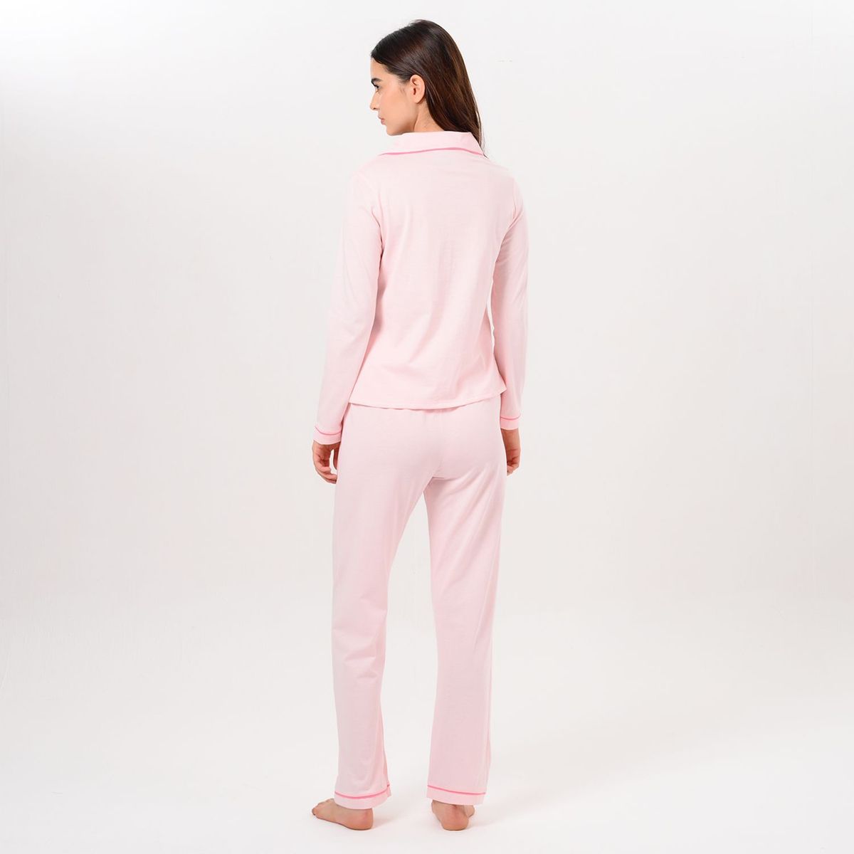 SYBILLA - Pijama completa con pantalón Mujer Largo Sin mangas de Algodón Sybilla