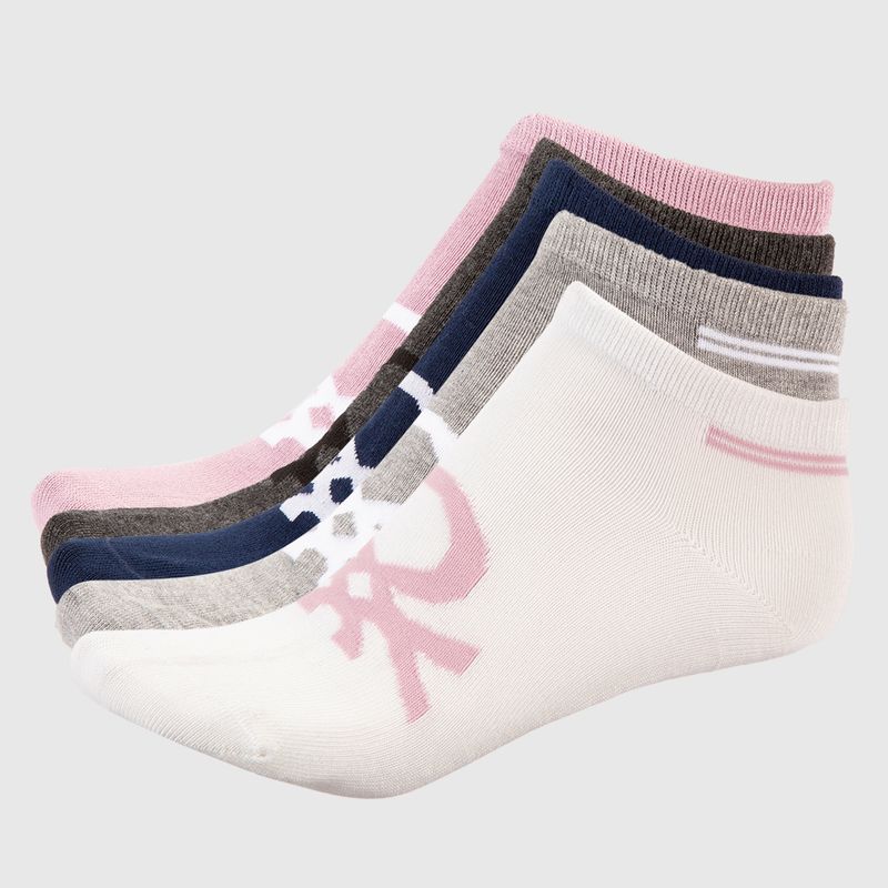 BENETTON - Medias Mujer Corto Pack de 5 Benetton