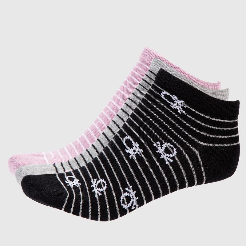 BENETTON - Medias Mujer Corto Pack de 3 Benetton