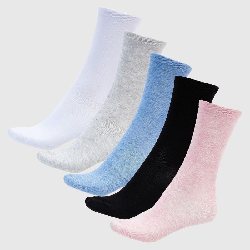 BLU - Medias Mujer Largo Pack de 5 blu