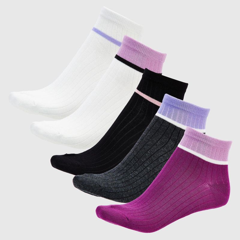 BLU - Medias Mujer Corto Pack de 5 blu