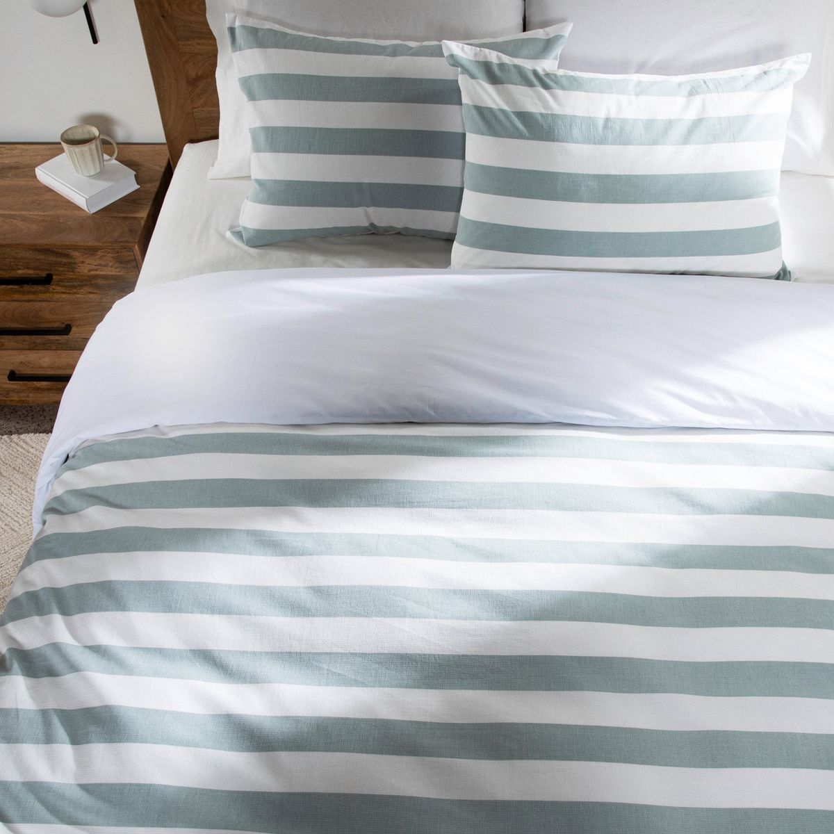 BASEMENT HOME - Funda de Duvet Estampada de Algodón con cierre de botones Basement home. Forro de Plumón Sarge para cama doble, queen y king