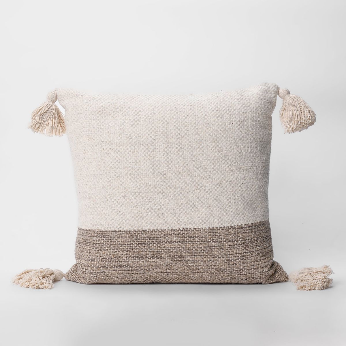 BASEMENT HOME - Cojín BOHO BICOLOR 45 x 45 cm