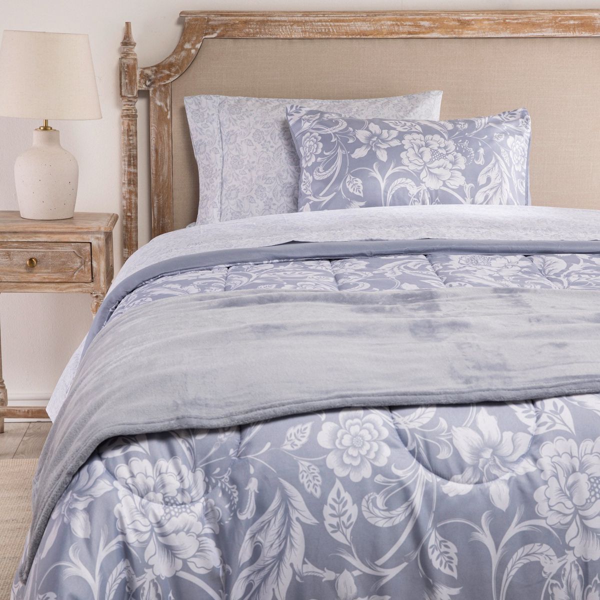 ROBERTA ALLEN - Juego de Cama Roberta Allen: Edredón + Juego de Sábanas + Manta